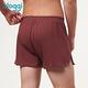 sloggi MEN GO NATURAL有機環保系列寬鬆平口褲 復古棕紅 product thumbnail 4