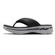 Skechers 拖鞋 Go Walk Sandal 夾腳拖 男鞋 Arch Fit 專利鞋墊 回彈 避震 黑 灰 229022BKGY product thumbnail 4