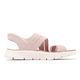 Skechers 涼鞋 Go Walk Flex Sandal Slip-Ins 女鞋 粉 白 針織 套入式 涼拖鞋 141482BLSH product thumbnail 3