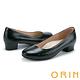 ORIN 釋放久站上班族的壓迫感 柔軟羊皮粗低跟鞋-黑色 product thumbnail 6