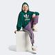 Adidas Gradient Hoodie IR6043 女 連帽 上衣 短版 帽T 經典 三葉草 休閒 寬鬆 綠 product thumbnail 4