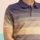 【JOHN HENRY】美國棉漸層設計短袖POLO-藍 product thumbnail 6