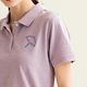 Arnold Palmer -女裝-撞色線條刺繡短袖POLO衫-淡紫色 product thumbnail 6