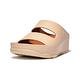 【FitFlop】SHUV TWO-BAR LEATHER SLIDES 簡約造型雙帶皮革涼鞋-女(白石色) product thumbnail 2