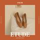 Grace gift-ETUDE leather shop-韓系素面方頭低跟鞋 棕 product thumbnail 5