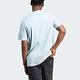 Adidas M LNG TEE Q3 IM0483 男 短袖 上衣 T恤 亞洲版 休閒 素色 寬鬆 棉質 淺藍 product thumbnail 3