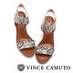 Vince Camuto 寬版繞踝一字細跟涼鞋-蛇紋 product thumbnail 3