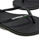 Havaianas 夾腳拖鞋 Slim Brasil 女鞋 黑 經典 國旗 平底 人字拖鞋 41407130090W product thumbnail 8