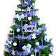 摩達客 台製5尺(150cm)豪華裝飾綠聖誕樹(藍銀色系)(不含燈) product thumbnail 2