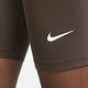 NIKE 短褲 女款 運動褲 緊身褲 AS W NSW NK CLSC HR 8IN SHORT 咖啡 DV7798-237 product thumbnail 4