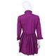 MOSCHINO 紫色襯衫式拼接皺褶下襬長袖洋裝 product thumbnail 3