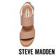 STEVE MADDEN-BRENDA 二字帶軟木雙色楔形涼鞋-裸膚 product thumbnail 5