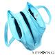 SPRING-MIT簡約風格 帆布包 -三層手提包-天空藍 product thumbnail 5