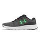 Under Armour 慢跑鞋 Charged Impulse 3 Knit 男鞋 灰 綠 路跑 運動鞋 UA 3026682103 product thumbnail 2