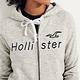 HCO Hollister 經典刺繡標誌連帽外套(女)-灰色 product thumbnail 3