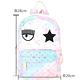 Chiara Ferragni Eye Star 刺繡星星眨眼渲染印花納帕皮後背包(粉藍色) product thumbnail 6