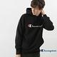 Champion Basic 草寫Logo內刷毛大口袋連帽Tee 黑色 product thumbnail 5