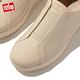 【FitFlop】RALLY ELASTIC TUMBLED-LEATHER SLIP-ON SNEAKERS易穿脫時尚休閒鞋-女(白石色) product thumbnail 6