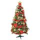 摩達客耶誕-8尺/8呎(240cm)特仕幸福型裝飾綠色聖誕樹(綺紅金雪系配件)含全套飾品不含燈 product thumbnail 2