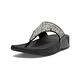 FitFlop LULU GLITTER SPLASH WIDE FIT TOE-POST SANDALS 潑墨亮粉夾腳涼鞋-女(黑色) product thumbnail 2