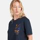 Timberland 女款深寶石藍短版短袖T恤|A6HRD433 product thumbnail 6