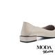 低跟鞋 MODA MODAY 極簡質感純色牛皮尖頭低跟鞋－可可 product thumbnail 4