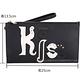 FURLA Eden XL KISS 皮革補丁貼牛皮手拿包(黑色) product thumbnail 6