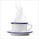 《IBILI》復古琺瑯馬克杯(藍150ml) | 水杯 茶杯 咖啡杯 露營杯 琺瑯杯 product thumbnail 4