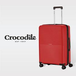 Crocodile PP拉鍊箱含TSA鎖-28吋-蜜棗紅-0111-07528-10