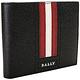 BALLY TALIKY 紅白條紋多卡層對折短夾(黑色) product thumbnail 2