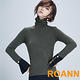 高領開叉喇叭袖針織衫 (共三色)-ROANN product thumbnail 4