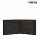 FOSSIL Derrick 真皮大零錢袋RFID皮夾 男-黑色 ML3687001 product thumbnail 4