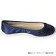 BUTTERFLY TWISTS-綢緞面亮片金蔥記憶軟墊平底鞋-藍 product thumbnail 4