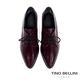 Tino Bellini義大利進口細緻質感牛皮綁帶皮鞋_酒紅 product thumbnail 4