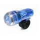【Q-LITE】台灣製3白光LED2模式照明警示單車前燈-透明藍 product thumbnail 2