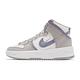 Nike 休閒鞋 Dunk High Up 運動 女鞋 高筒 厚底 皮革 後跟拉環 球鞋穿搭 銀 紫 DH3718-101 product thumbnail 2