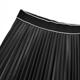 ILEY伊蕾 個性時尚壓摺蕾絲覆膜布鬆緊裙(黑色；M-XL)1224162221 product thumbnail 3