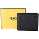 FENDI LOGO 浮雕小牛皮八卡短夾(黑色) product thumbnail 5