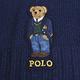 RALPH LAUREN POLO 小熊LOGO刺繡混羊毛圍巾(深藍色) product thumbnail 7