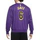 Nike 大學T Jordan Lakers NBA 洛杉磯 湖人 紫 金 衛衣 寬鬆 LBJ DR2409-504 product thumbnail 5