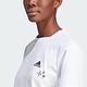 Adidas W BLUV Q3 CRO T [IA3161] 女 短袖 短版 上衣 T恤 運動 休閒 寬鬆 舒適 白 product thumbnail 5