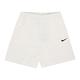 Nike 褲子 NSW Shorts 女款 白 全白 短褲 厚磅 刺繡 小勾 運動短褲 DM6729-133 product thumbnail 2