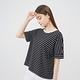 GIORDANO 女裝蝙蝠袖短袖上衣 Black&White系列 - 10 條紋黑 product thumbnail 3