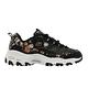 Skechers 老爹鞋 D Lites-Blooming Path 女鞋 黑 玫瑰金 玫瑰花 厚底 增高 休閒 復古 149639BKPK product thumbnail 6