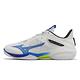 Mizuno 羽球鞋 Wave Claw NEO 2 寬楦 男鞋 白 藍 桌球鞋 室內運動 回彈 美津濃 71GA2270-26 product thumbnail 2