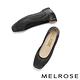 低跟鞋 MELROSE 美樂斯 華麗晶鑽網布拼接羊皮內增高方頭低跟鞋－黑 product thumbnail 5