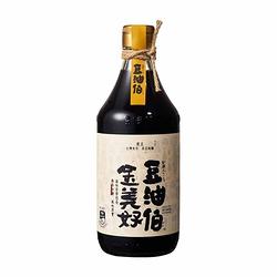 豆油伯 金美好無添加糖黑豆醬油 500ml (無麩質不含碘)