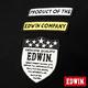 EDWIN T恤 徽章LOGOT恤-男-黑色 product thumbnail 8