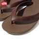 【FitFlop】iQUSHION ERGONOMIC LEATHER FLIP-FLOPS輕量人體工學夾腳涼鞋-男(卡布奇諾色) product thumbnail 5