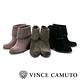 VINCE CAMUTO 簡約知性 翻折造型後拉鍊粗跟短靴-絨灰 product thumbnail 7